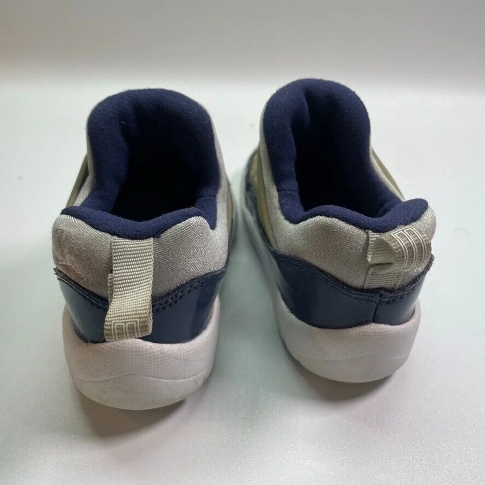 Nike Jordan 11 Retro Little Flex TD Grey Navy Georgetown ‎ BQ7102-007 Sz 7C